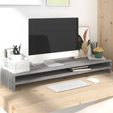 Supporto Monitor Grigio Sonoma 100x24x13cm in Legno truciolato
