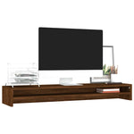 Supporto Monitor Rovere Marrone 100x24x13 cm Legno truciolato