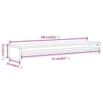 Supporto Monitor Rovere Marrone 100x24x13 cm Legno truciolato