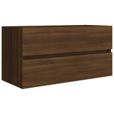 Mobile Lavabo Rovere Marrone 90x38,5x45 cm in Legno truciolato