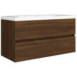 Mobile Lavabo Rovere Marrone 90x38,5x45 cm in Legno truciolato