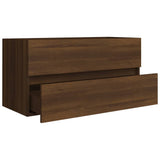 Mobile Lavabo Rovere Marrone 90x38,5x45 cm in Legno truciolato