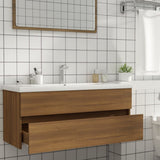 Mobile Lavabo Rovere Marrone 100x38,5x45 cm Legno truciolato