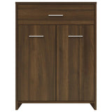 Armadietto Bagno Rovere Marrone 60x33x80 cm Legno tecnico