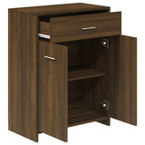 Armadietto Bagno Rovere Marrone 60x33x80 cm Legno tecnico