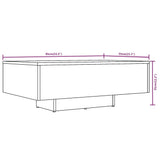 Tavolino da Salotto Grigio Sonoma 85x55x31 cm Legno truciolato