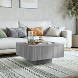 Tavolino Salotto Grigio Sonoma 60x60x31,5 cm Legno truciolato