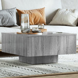 Tavolino Salotto Grigio Sonoma 60x60x31,5 cm Legno truciolato
