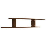 Scaffale TV Parete Rovere Marrone 125x18x23cm Legno truciolato