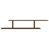 Scaffale TV Parete Rovere Marrone 125x18x23cm Legno truciolato