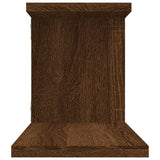 Scaffale TV Parete Rovere Marrone 125x18x23cm Legno truciolato