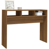 Tavolino Consolle Rovere Marrone 105x30x80 cm Legno truciolato