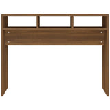 Tavolino Consolle Rovere Marrone 105x30x80 cm Legno truciolato