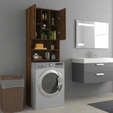 Mobile per Lavatrice Rovere Marrone 64x25,5x190 cm