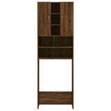 Mobile per Lavatrice Rovere Marrone 64x25,5x190 cm