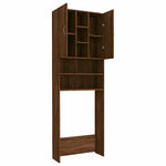Mobile per Lavatrice Rovere Marrone 64x25,5x190 cm