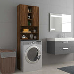 Mobile per Lavatrice Rovere Marrone 64x25,5x190 cm
