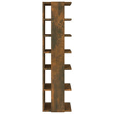 Scarpiere 2 pz Rovere Fumo 27,5x27x102 cm in Legno truciolato
