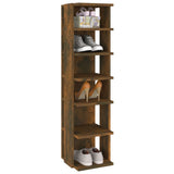 Scarpiere 2 pz Rovere Fumo 27,5x27x102 cm in Legno truciolato