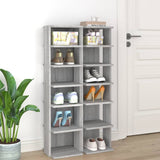 Scarpiere 2 pz Grigio Sonoma 27,5x27x102cm in Legno truciolato
