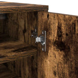 Scarpiera Rovere Fumo 32x35x92 cm in Legno truciolato