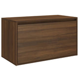 Panca da Ingresso 80x40x45 cm Rovere Marrone Legno truciolato