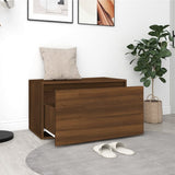 Panca da Ingresso 80x40x45 cm Rovere Marrone Legno truciolato