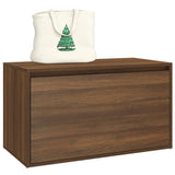 Panca da Ingresso 80x40x45 cm Rovere Marrone Legno truciolato