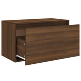 Panca da Ingresso 80x40x45 cm Rovere Marrone Legno truciolato