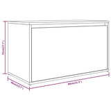 Panca da Ingresso 80x40x45 cm Rovere Marrone Legno truciolato