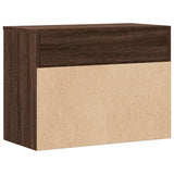 Scarpiera Rovere Marrone 60x30x45 cm in Legno truciolato