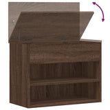 Scarpiera Rovere Marrone 60x30x45 cm in Legno truciolato