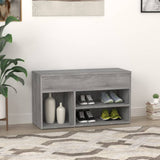 Scarpiera Grigio Sonoma 80x30x45 cm in Legno truciolato