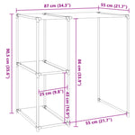 Rastrelliera per Lavatrice Crema 87x55x90,5 cm Ferro