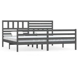 Giroletto Grigio in Legno Massello di Pino 200x200 cm