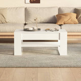 Tavolino da Salotto Bianco 102x55x45 cm in Legno truciolato