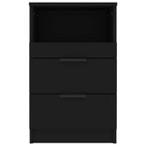 Comodino Nero in Legno truciolato
