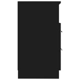 Comodino Nero in Legno truciolato