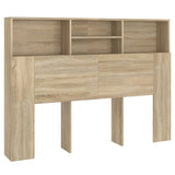 Mobiletto con testiera in rovere Sonoma 140x19x103,5 cm