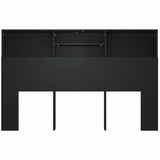 Testiera con Contenitore Nero 160x19x103,5 cm