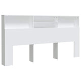 Testiera con Contenitore Bianco 200x19x103,5 cm