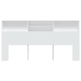 Testiera con Contenitore Bianco 200x19x103,5 cm
