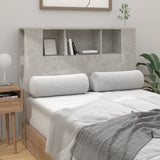 Testiera con Scomparti Grigio Cemento 120x18,5x102,5 cm