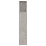 Testiera con Scomparti Grigio Cemento 180x18,5x104,5 cm