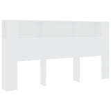 Testiera con Contenitore Bianco 200x18,5x104,5 cm