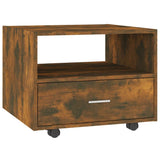 Tavolino da Salotto Rovere Fumo 55x55x40cm in Legno truciolato