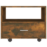 Tavolino da Salotto Rovere Fumo 55x55x40cm in Legno truciolato