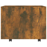 Tavolino da Salotto Rovere Fumo 55x55x40cm in Legno truciolato