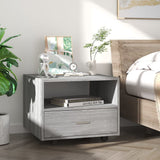 Tavolino da Salotto Grigio Sonoma 55x55x40 cm Legno truciolato