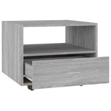 Tavolino da Salotto Grigio Sonoma 55x55x40 cm Legno truciolato